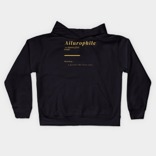 Word Ailurophile Kids Hoodie